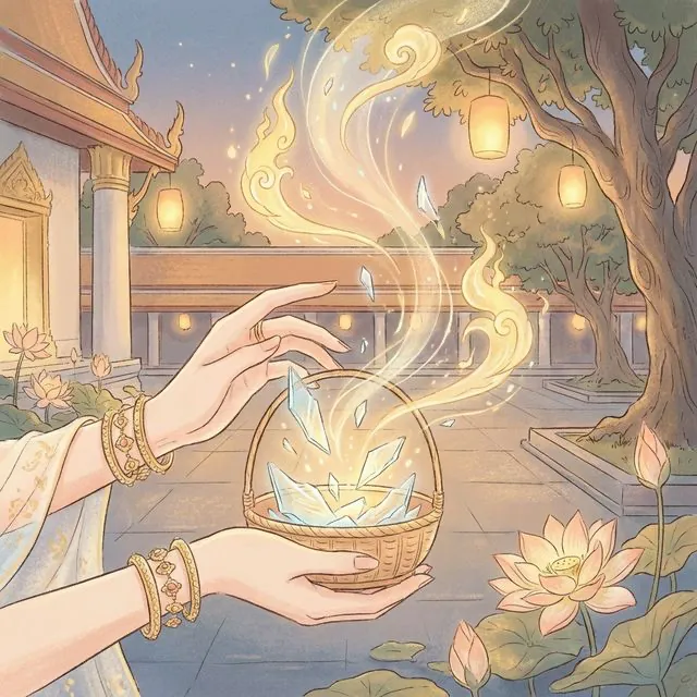 วิธีแก้เคล็ดเมื่อจานแตกร่วงหล่นลงพื้น