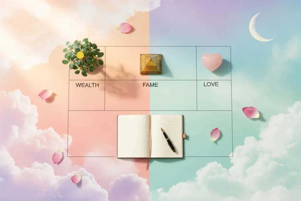 ฮวงจุ้ยโต๊ะทำงาน ของมงคลและการจัดวางตามแผนผังปากัว