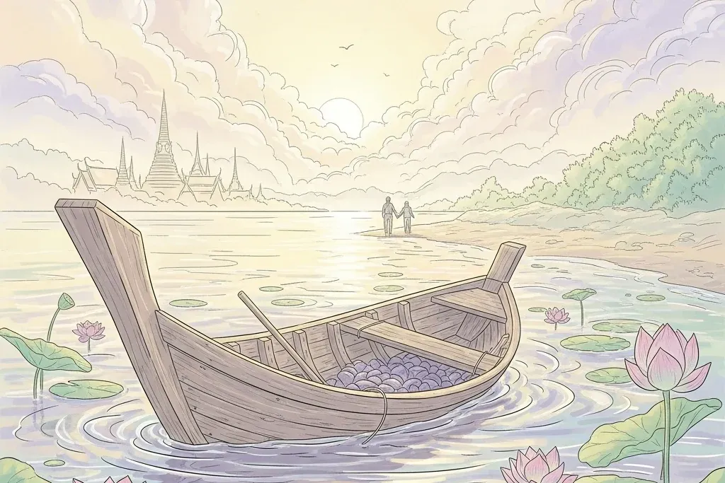 ฝันว่าเรือล่มแต่ว่ายน้ำขึ้นฝั่งรอดชีวิตได้ สัญลักษณ์ของการก้าวข้ามผ่านอุปสรรคในชีวิตตามตำราทำนายฝันไทย