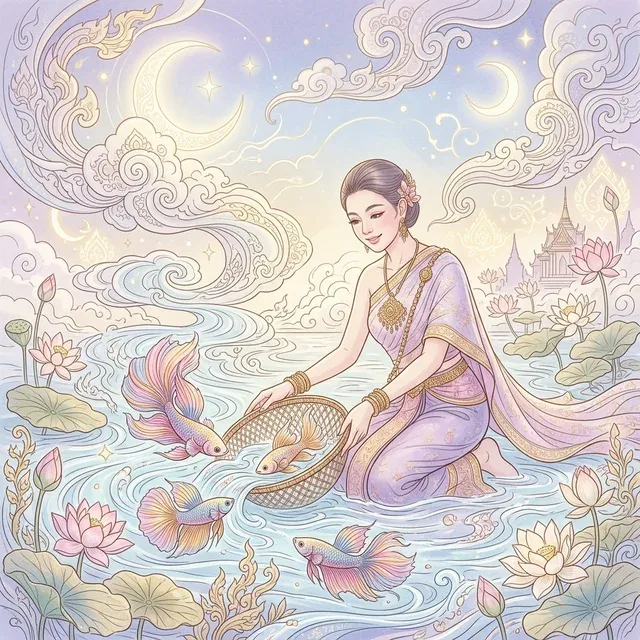 ทำนายฝัน ฝันว่าจับปลา จับปลาได้ตัวใหญ่ มือเปล่า แห โชคลาภ