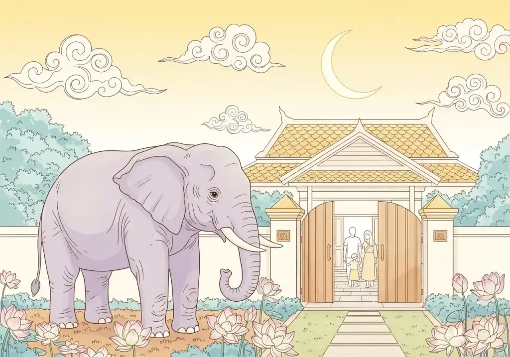 ทำนายฝันเห็นช้างเข้าบ้าน ช้างหน้าบ้าน พร้อมเลขเด็ดนำโชค
