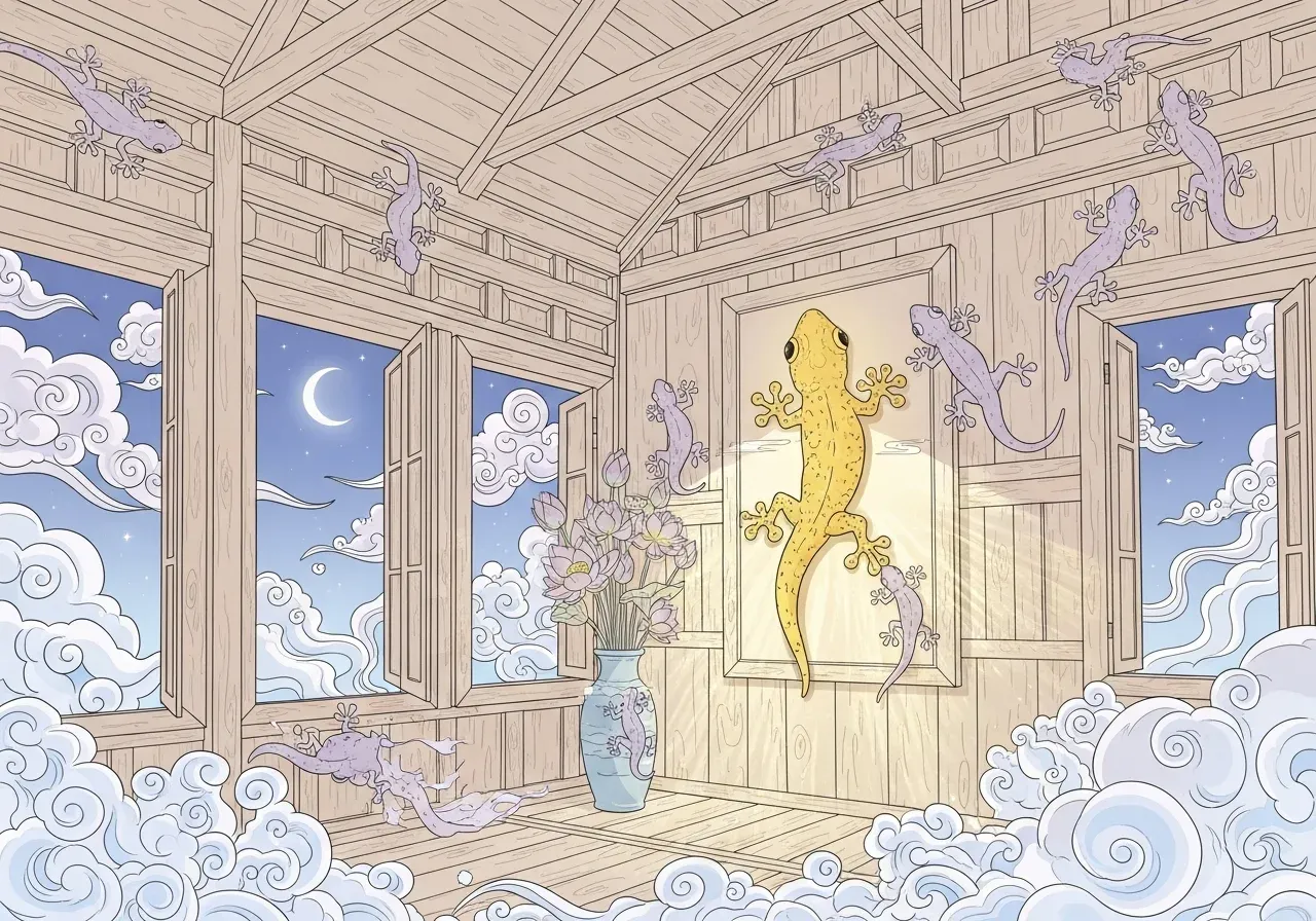 ทำนายฝันเห็นตุ๊กแก จิ้งจก ตัวใหญ่ เข้าบ้าน พร้อมเลขเด็ดนำโชค