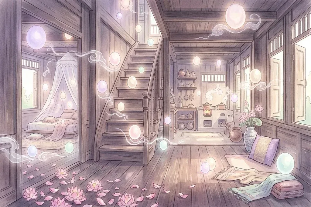 ฝันเห็นผีในบ้าน ผีในห้องนอน ห้องน้ำ บันได ผีเจ้าของบ้านเก่า เลขเด็ด