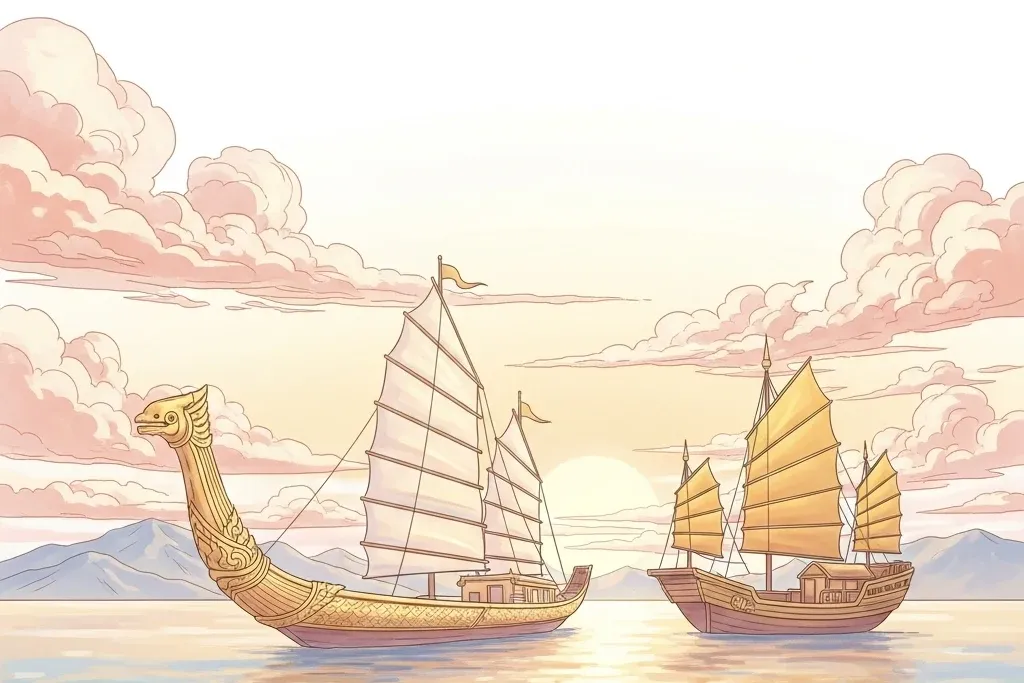 ฝันเห็นเรือสุพรรณหงส์และเรือสำเภาทอง สื่อถึงนิมิตมงคล โชคลาภและบารมีตามคติไทย-จีน