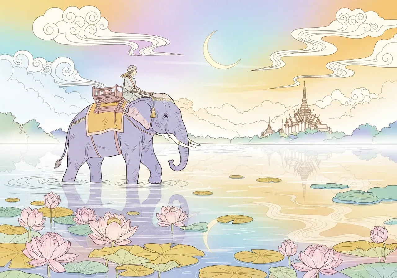 ทำนายฝันว่าขี่ช้าง ขี่ช้างข้ามแม่น้ำ พร้อมเลขเด็ดนำโชค