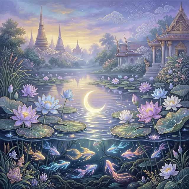 ฝันเห็นปลาในสระ ฝันเห็นปลาในบ่อน้ำใส โชคลาภและการเงิน