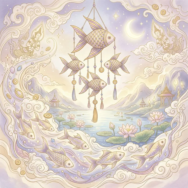 ปลาตะเพียนมงคล สัญลักษณ์แห่งการหมุนเวียนทรัพย์สินและการค้าขาย