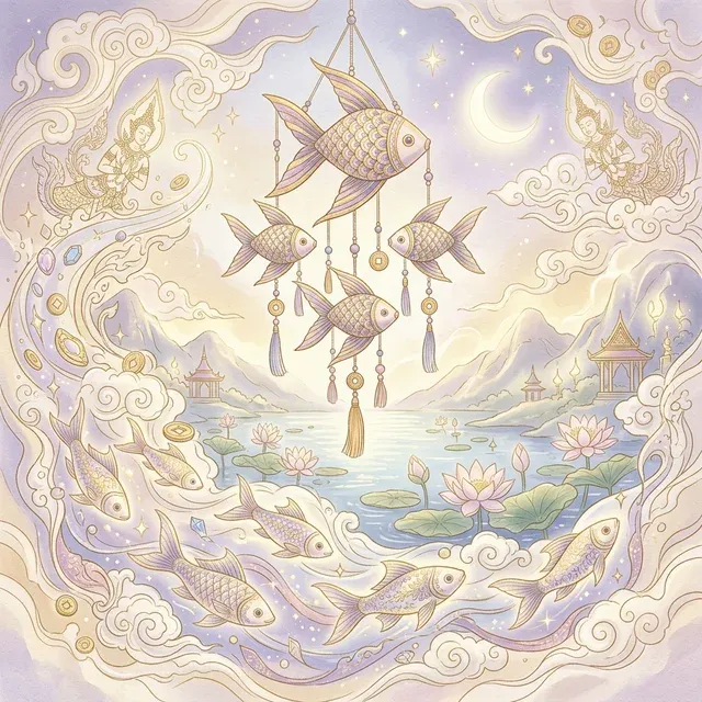 ปลาตะเพียนมงคล สัญลักษณ์แห่งการหมุนเวียนทรัพย์สินและการค้าขาย