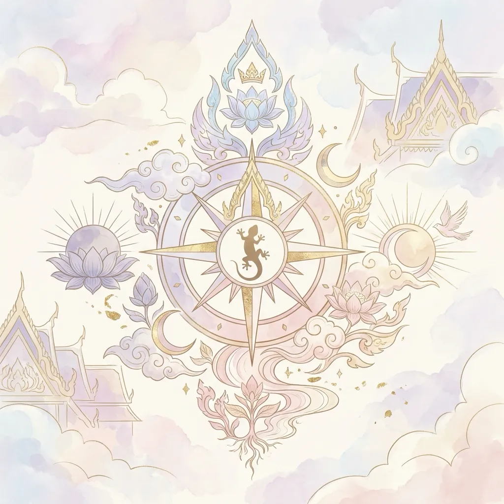 จิ้งจกทัก ความหมายตามทิศทาง ด้านหน้า ด้านหลัง ด้านซ้าย ด้านขวา ลางดี ลางร้าย แผนภาพแสดงทิศทางเสียงจิ้งจก