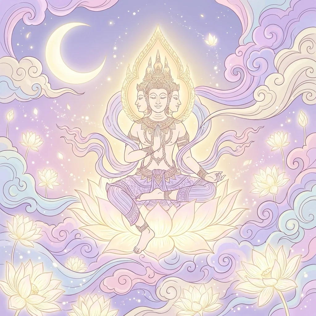 วิธีไหว้พระพรหม ของไหว้ คาถา ความหมาย 4 หน้า