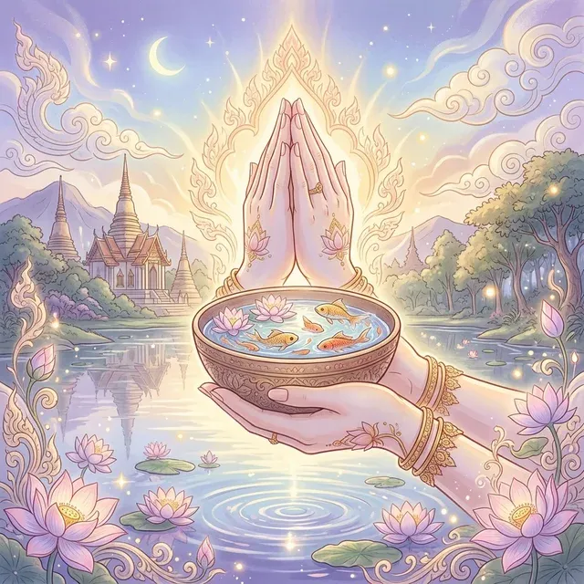 รวมบทสวด คำอธิษฐานก่อนปล่อยปลา