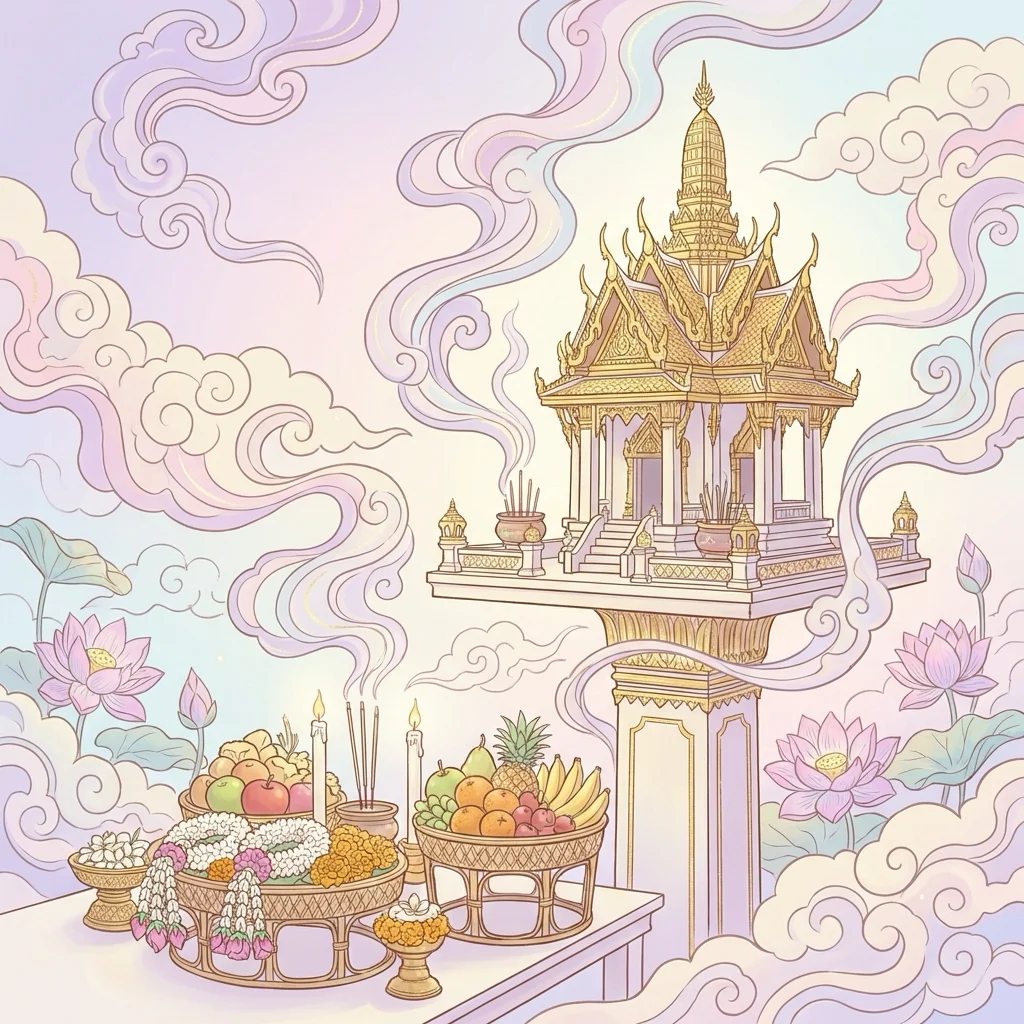 วิธีไหว้ศาลพระภูมิ ของไหว้ คาถา ข้อห้ามที่ต้องรู้