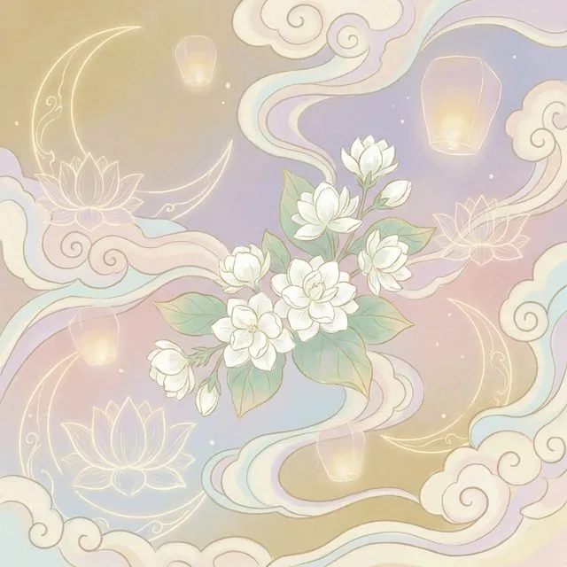 กลิ่นดอกมะลิและพระจันทร์เสี้ยว ลางบอกเหตุยามค่ำคืนในสไตล์ไทย